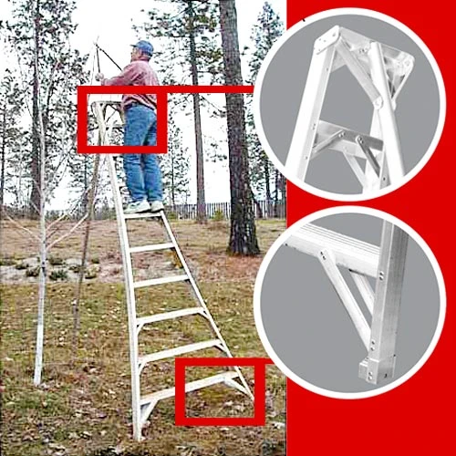 Aluminum Orchard Ladder (8') - Image 2